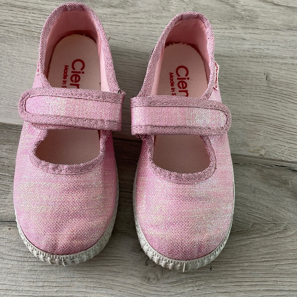 Cienta Mary Jane toddler girl canvas Velcro shoe